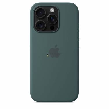 Apple iPhone 16 Pro Silicone Case with MagSafe Lake Green (Seasonal)